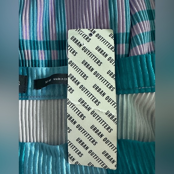 Urban Outfitters Plaid and Ribbed Swingy Women's Skirt in Purple and Teal - Picture 6 of 6